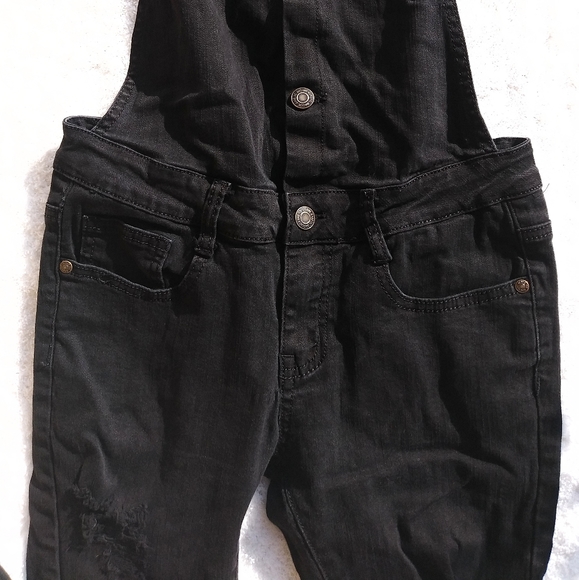 Machine Nouvelle Mode Black Overall Jeans - Picture 5 of 14